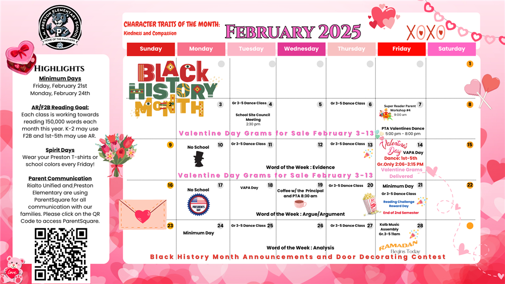  feb calendar